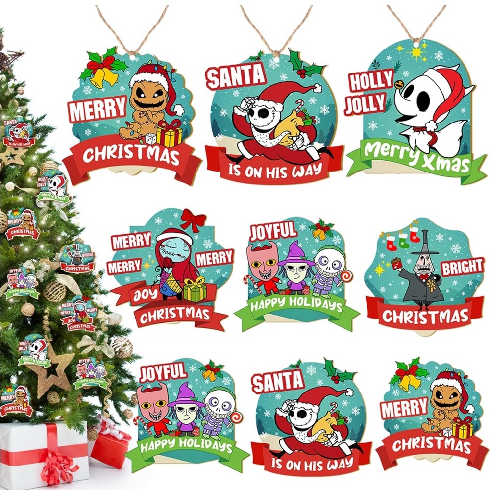 Festive Holiday Ornaments Set - Merry Christmas Decorations